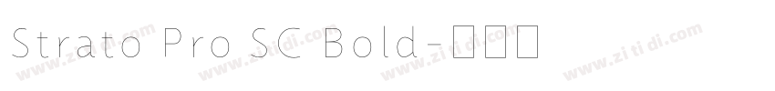 Strato Pro SC Bold字体转换